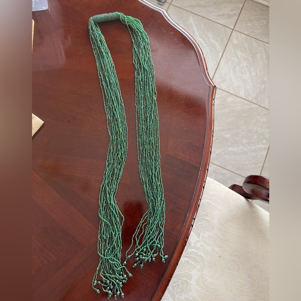 Seed Beads Long Necklace/Accessories